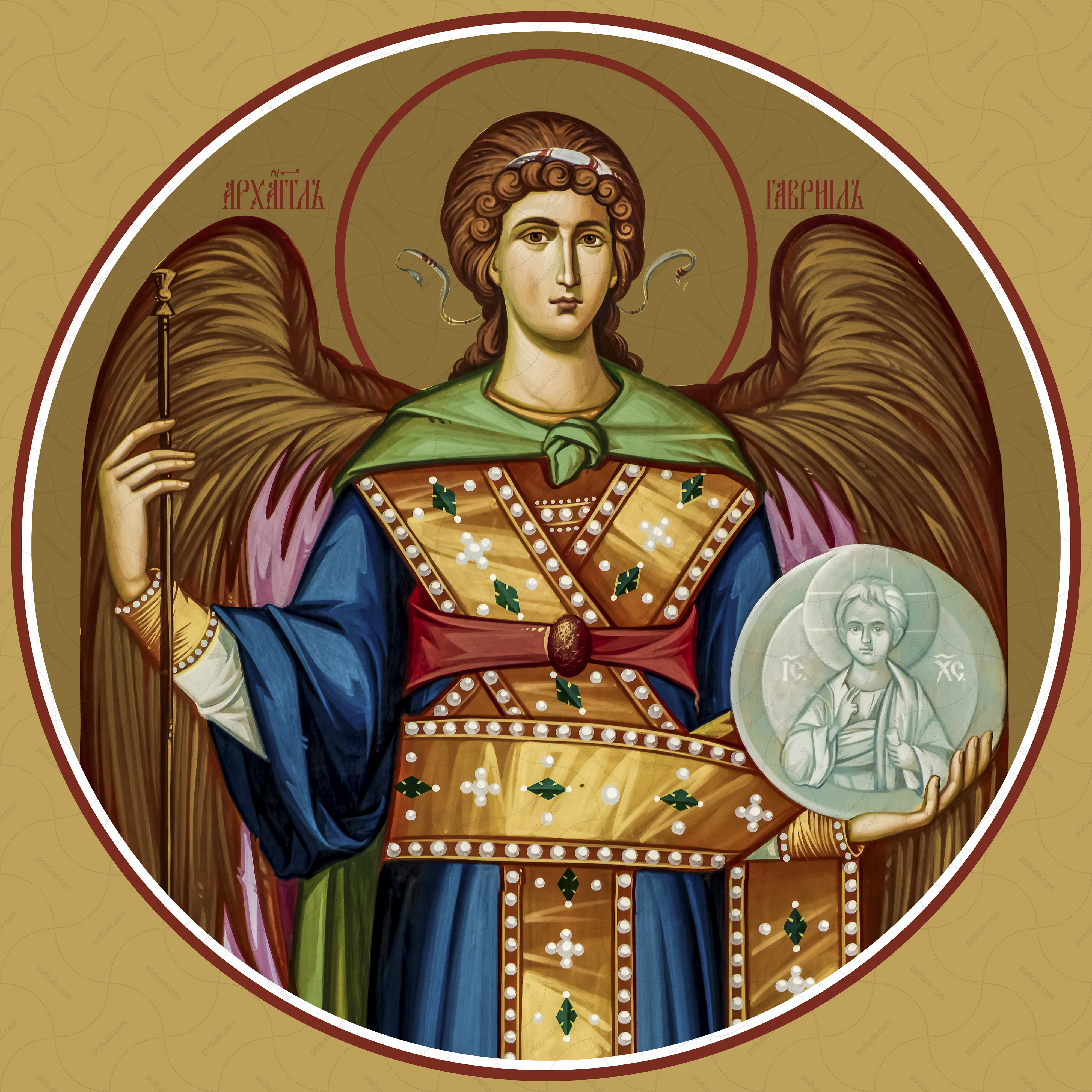 Gabriel, archangel (for iconostasis)