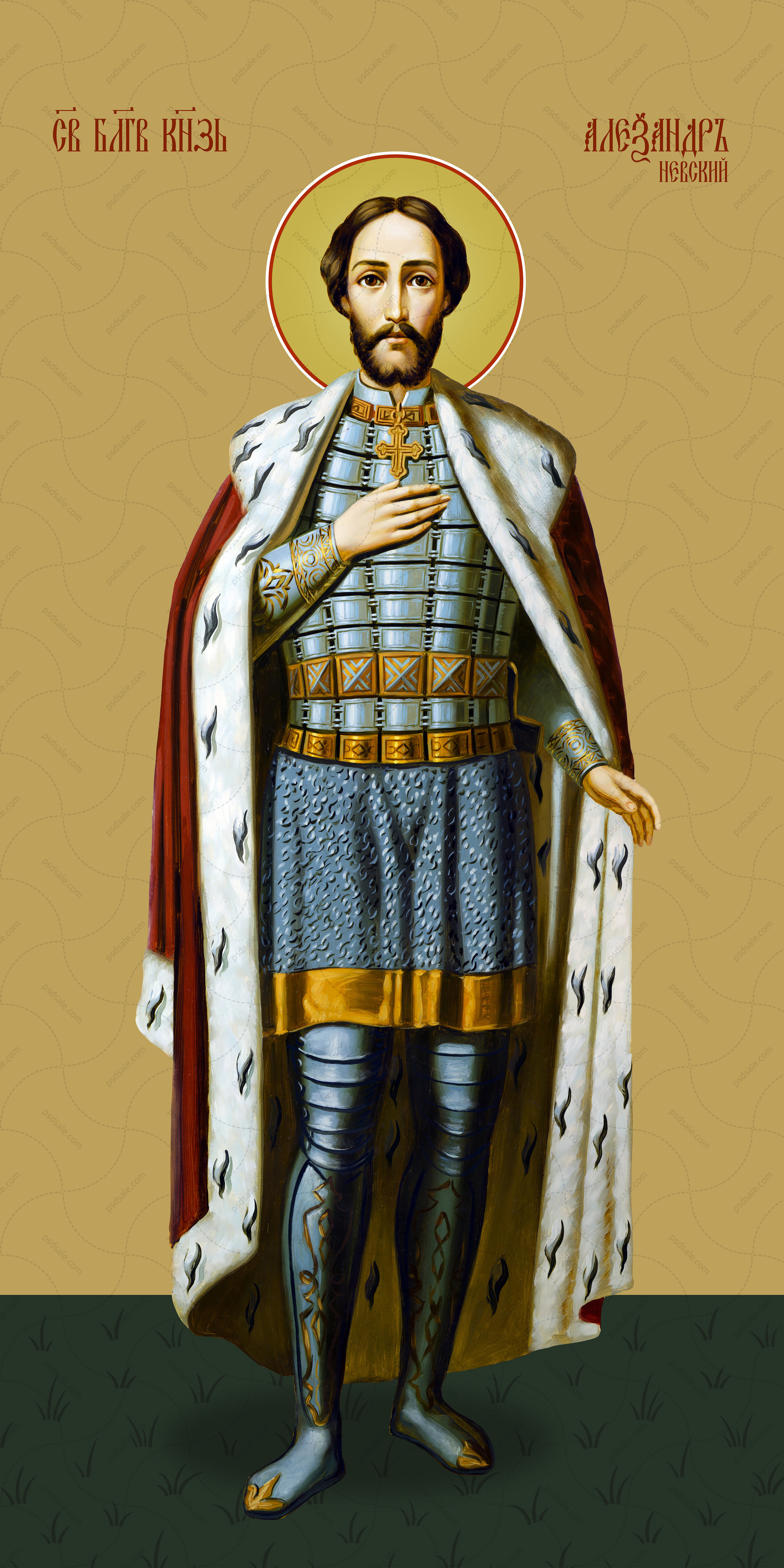 Мерная икона, Александр Невский, святой благоверный князь