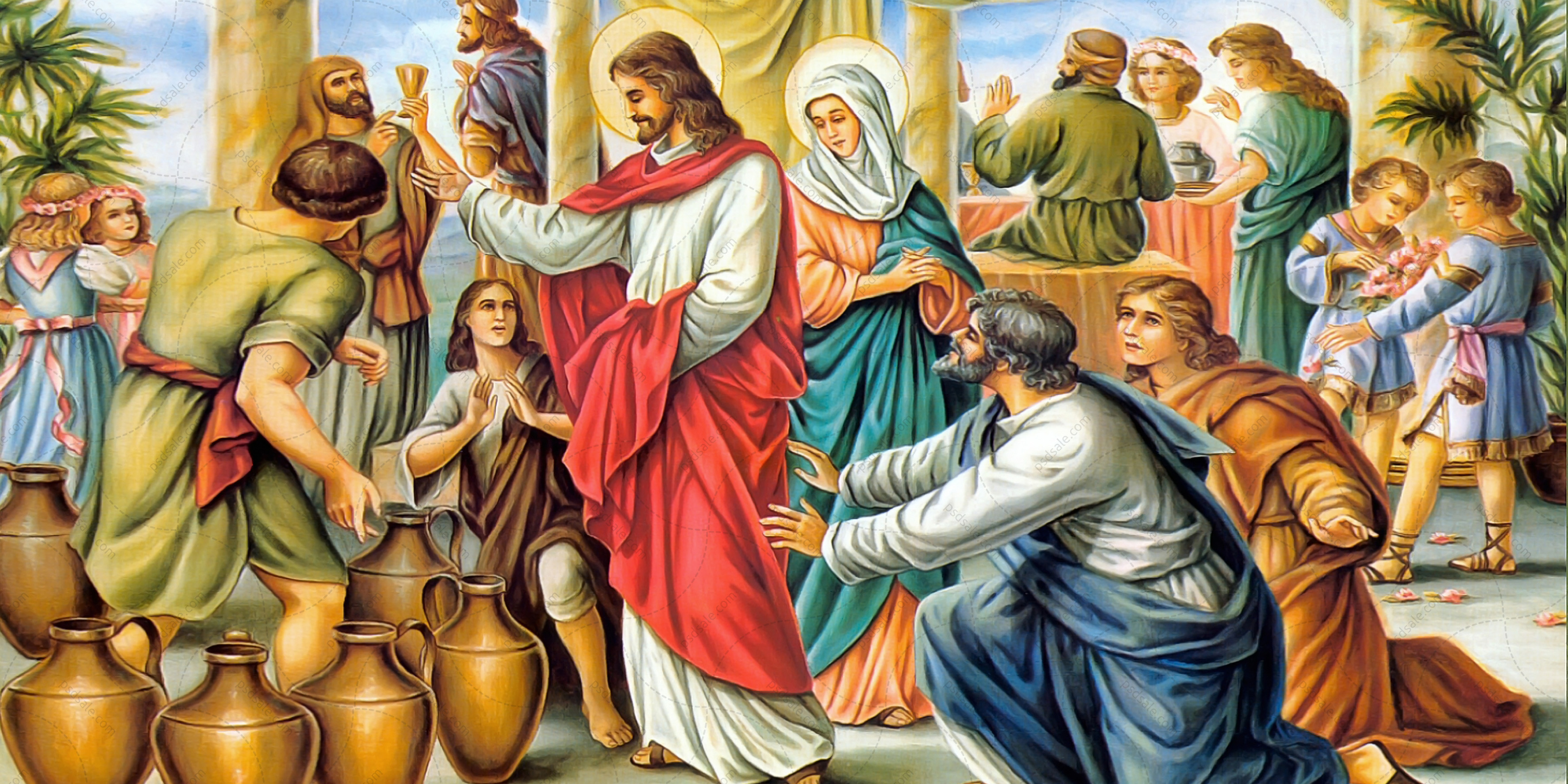 Иисус превращает воду в вино. Чудо Иисуса Христа в Кане Галилейской. Иисуса Христа в Кане Галилейской. Иисус в Кане Галилейской. Чудо в Кане Галилейской икона.